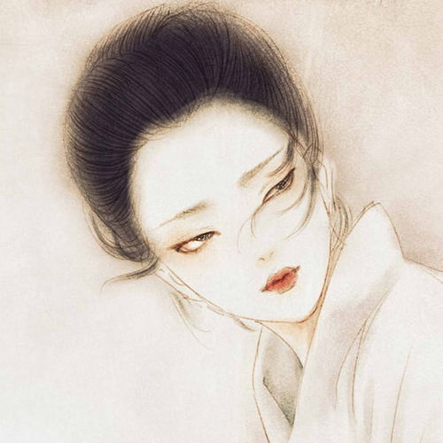 素描古装美人