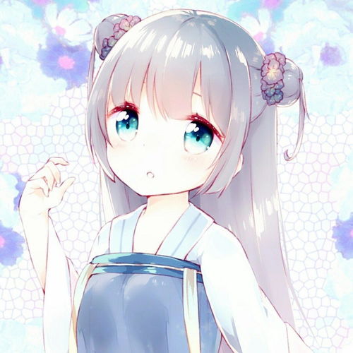 动漫女头藏匿悸动