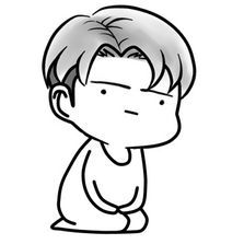 进击的巨人兵长黑白表情原创有趣的qq兵长表情腾牛个性网