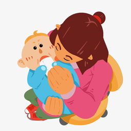手绘溺爱的母亲插画图片素材其他格式下载动漫人物大全