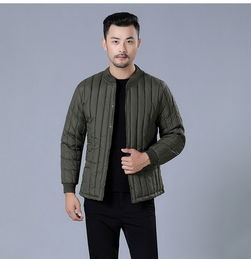 中老年人男士羽绒棉内胆小棉衣老人爸爸冬季大码加厚保暖棉服棉袄