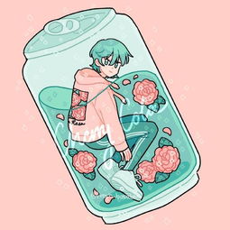 好可爱的描边复古感插画王氏教育