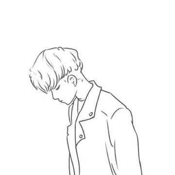 潮流素描情侣一男一女头像