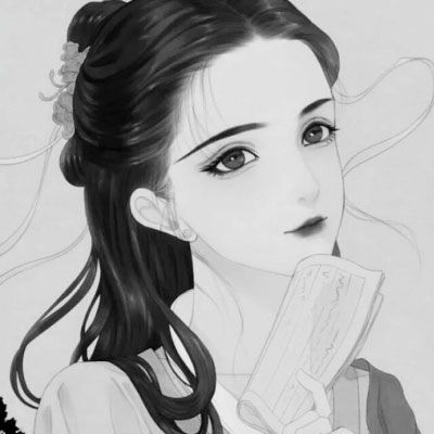 女生头像动漫古风黑色系,感谢生命有你参与