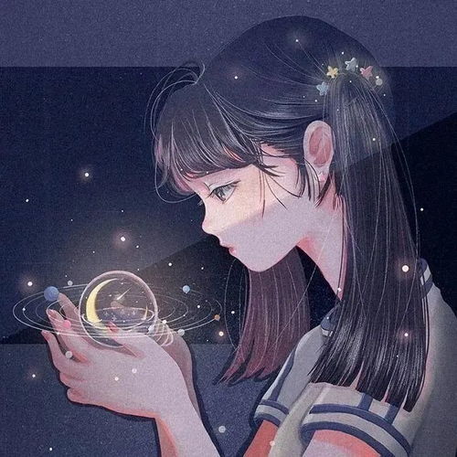 动漫女生头像心只有这么小,应该去记一些重要的东西