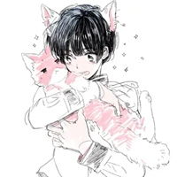 卡通情侣头像猫男生