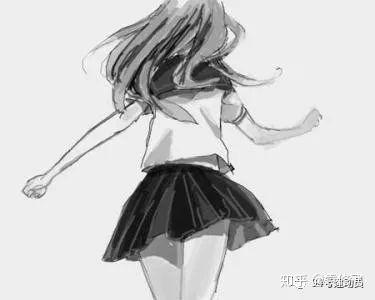 简约卡通男生背影头像