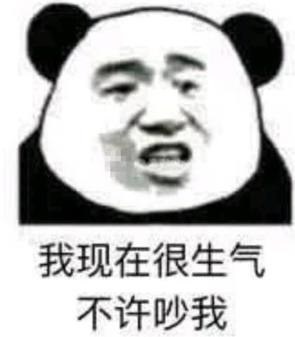 最近超火熊猫头表情包我现在很生气,不要吵我