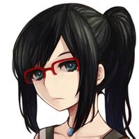 动漫眼镜女生头像