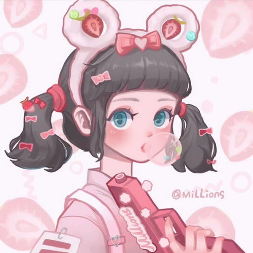 动漫女生头像,少女心满满