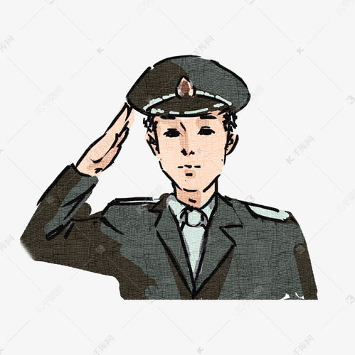 军人形象卡通手绘素材图片免费下载千库网