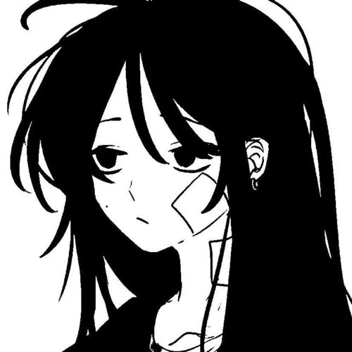 精选优质黑白动漫女生头像23