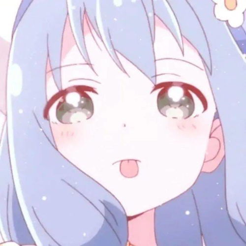 动漫头像女,近脸卡通女生头像