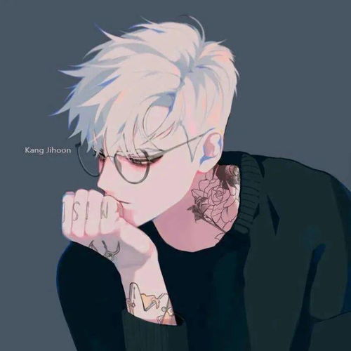 如果你喜欢就别放弃,一定要做出一个样子哟动漫男生头像,酷酷男头二次元