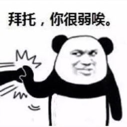 熊猫头表情包功夫警告鹤拳龟拳大象拳警告