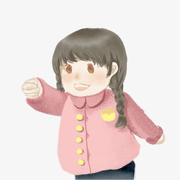 手绘蜡笔风幼儿园小女孩素材图片素材其他格式下载动漫人物大全