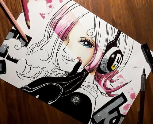 用彩铅画的动漫少女超酷的手绘动漫人物画女生步骤图