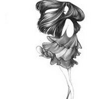 人物头像素描女生微信头像图片大全