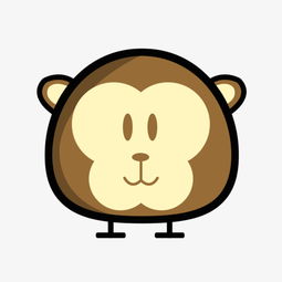 卡通可爱动物小猴子免抠png图片素材其他格式下载动漫人物大全