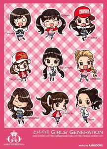 跪求,少女时代这张gee时期的q版卡通图