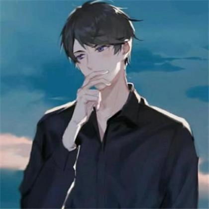 男生卡通头像背影酷帅冷酷