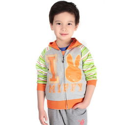 miffy米菲童装男童全棉卡通拼色卫衣外套mg14c0132014新款
