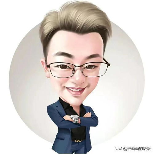 换个新头像吧,适合成功男士复工用的卡通大头漫画头像,彰显个性
