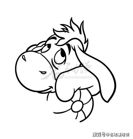 卡通人物屹耳绘画教程