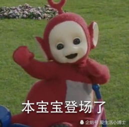 小猪佩奇已经过时看看天线宝宝的表情包,既呆萌又搞笑