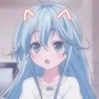 动漫女生头像唯美蓝白浅蓝色系动漫女生头像