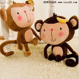 深顺兴玩具卡通情侣猴毛绒玩具高清图片高清大图