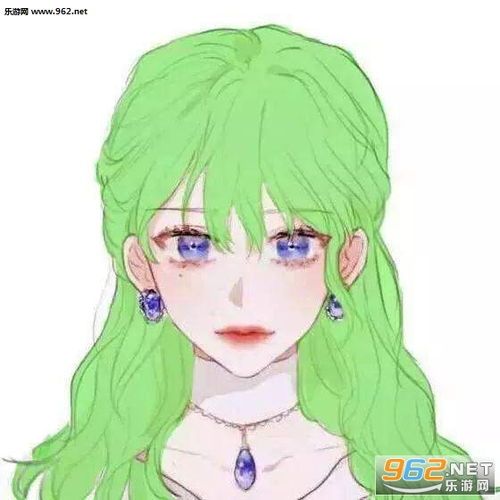绿色情侣头像卡通图片绿色情侣头像图片大全下载乐游网游戏下载