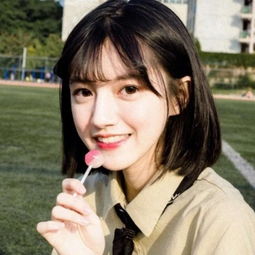波波头短发发型图片短发妹子可咸可甜唯美头像