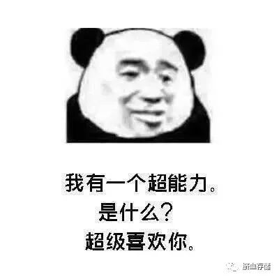 每日一笑土味情话熊猫表情包,表白可以用表情包了哦
