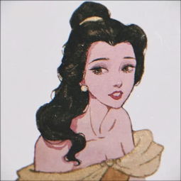 动漫女头手绘插画系列