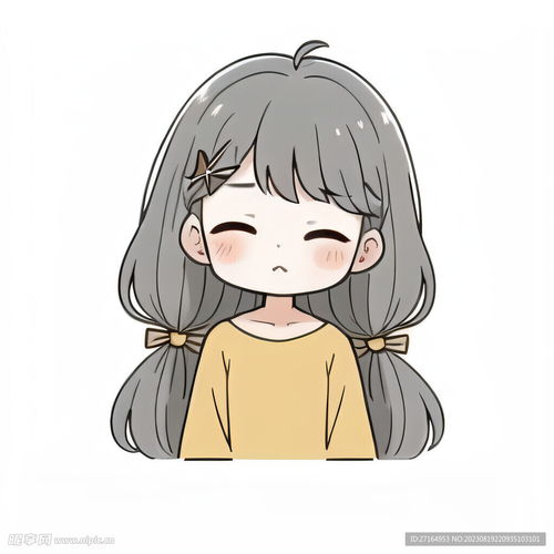 手绘卡通女孩设计图