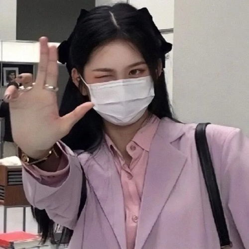 戴口罩系列女生头像