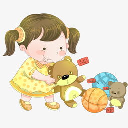 手绘选择礼品的女孩插画图片素材其他格式下载动漫人物大全