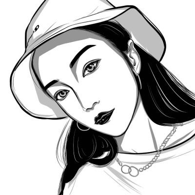 动漫黑白头像女生冷傲比较高逼格头像图片