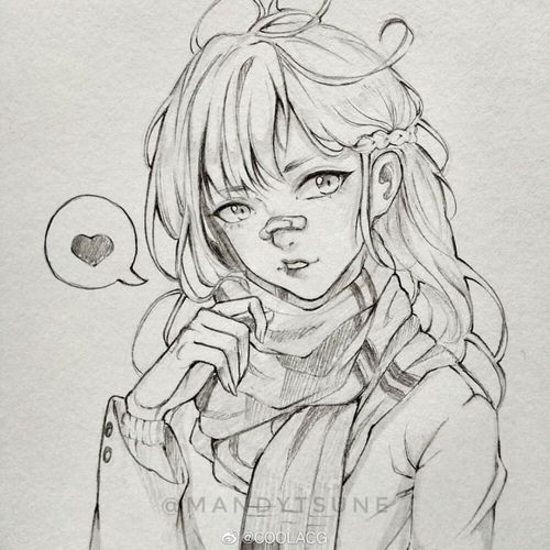 人物黑白动漫素材插画绘画线稿手绘女生男生堆糖,美图壁纸兴趣社区