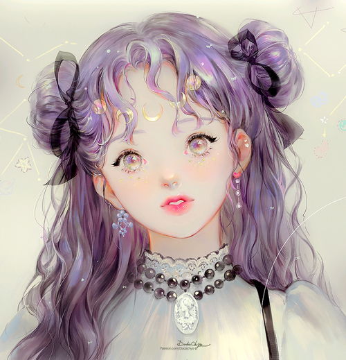 美女头像卡通人物萌图石墩