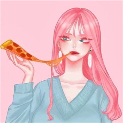 卡通女生qq人物头像,这就是最独一的女头