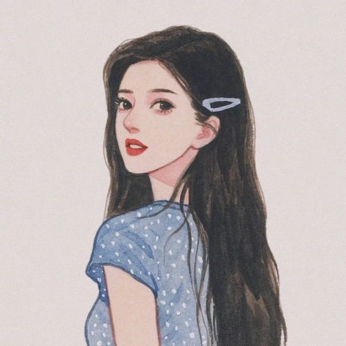 手绘女生头像