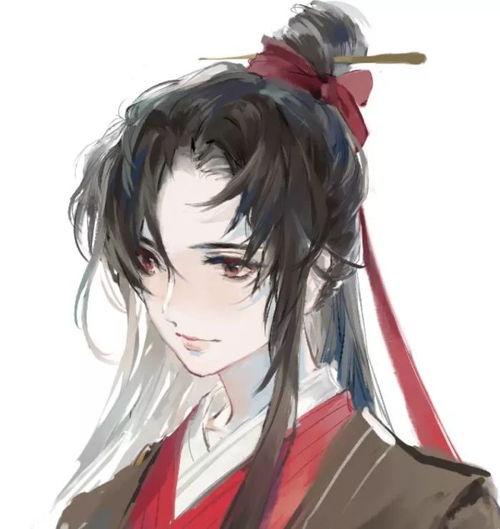 男生飞机头卡通头像古风