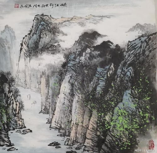 王关兵先生的峡江行中国山水画赏析