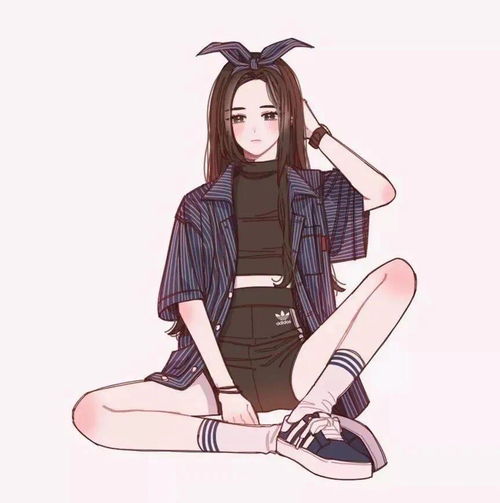手绘卡通女生头像