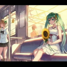 初音未来绿色卡通头像