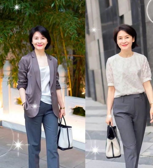 50岁的女人穿衣不要太老气学习美女这样穿时髦又显高级