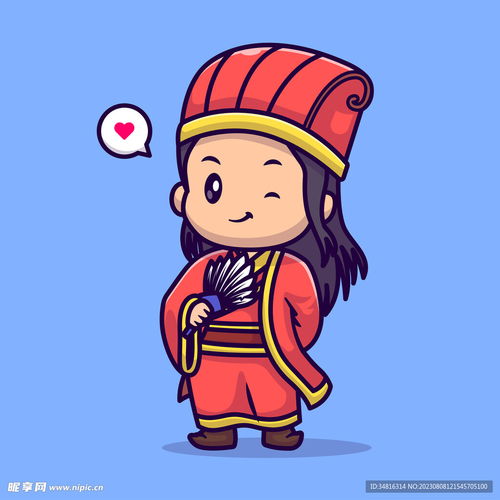 卡通人物诸葛亮设计图卡通设计