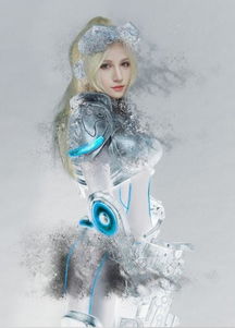 美国妹cos美少女战士水冰月颜值高画面唯美